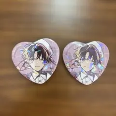蛯原　ハート缶バッジ　ラファリーコラボ