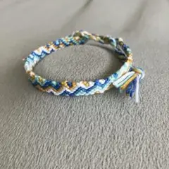 ミサンガ　アンクレット　ブルー系②