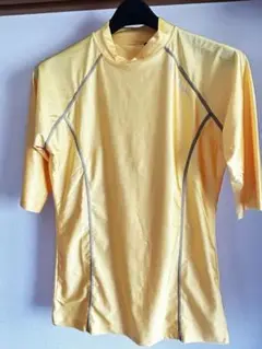 イエロー ラグランスリーブ Tシャツ Mサイズ