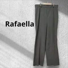 Rafaella センタープレス グレー バギーパンツ スラックス Lストレッチ