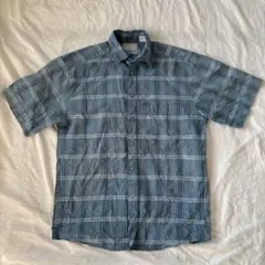 80s Levi's 半袖シャツ チェック シアサッカー　USA製 S