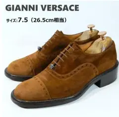 美品】 VERSACE サイズ:7.5(26.5cm相当) ストレートチップ