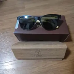 IZONE サングラス ブラック バンブー