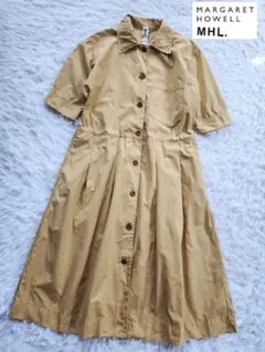 マーガレットハウエル　FINE COMPACT POPLIN シャツワンピース