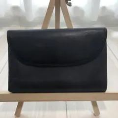 ホワイトハウスコックス 折り財布 スモーキーカーフ 牛革 ロゴ刻印 ブラック