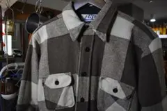 【CPO／70sヴィンテージ／USA海軍／厚手ミリタリーwoolネルシャツ】