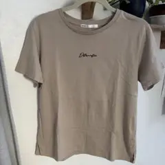 ikka Lサイズ Tシャツ 半袖 ベージュ