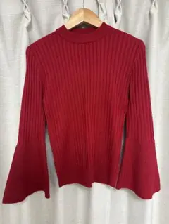 GU リブニット レッド S