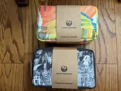 JAPAN AIRLINES HERALBONY ポーチ 2点セット