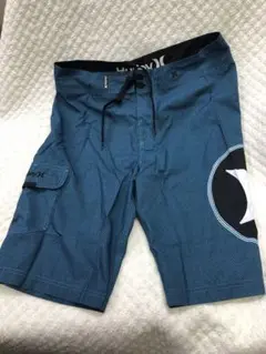 美品Hurley 青 ショートパンツ サイドポケット付き