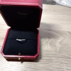 カルティエ バレリーナ ハーフダイヤモンドリング Pt950 49