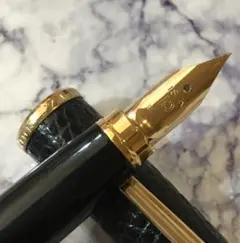 #010 金使用量最大級 最高級品 PLATINUM 18k 革巻き 万年筆