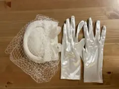 トーク帽とグローブのセット
