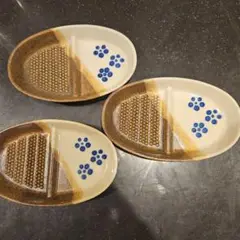陶器製の皿 3枚セット