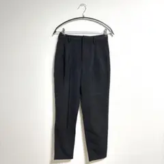 【美品】GU M ブラック ストライプ スラックス オフィスカジュアル 通勤服