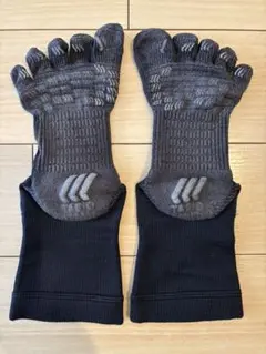 グレー/ブラック 指分かれスポーツソックス