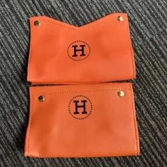 2点セット　Hロゴ。ティッシュボックスカバー　新品未使用
