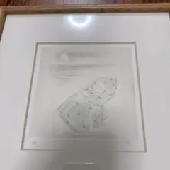 小山硬　私の聖女 銅版画　エッチング 手彩色