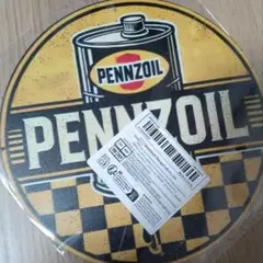 Pennzoil メタルサイン ラウンド型