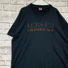 USA製90sヴィンテージTシャツ！シングルステッチ　ブラック半袖古着XL715