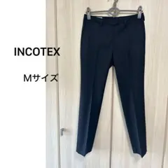 INCOTEX Mサイズ ネイビー　サマーウール　スラックス