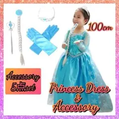 100 エルサになりきり コスプレ アナと雪の女王 プリンセスドレス