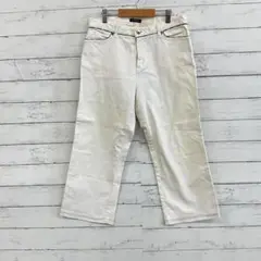 【ニューヨーカー】白 ストレートパンツ クロップド丈 サイズ15 ウエスト76