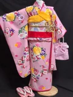 七五三 7歳 ブランド SEIKO MATSUDA 女の子 着物 帯 セット