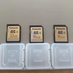 Panasonic SDカード 32GB x1 16GBx2 セット