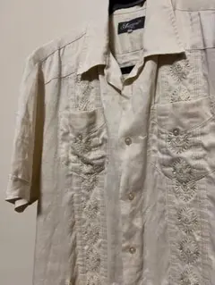 【今期オススメ】 キューバシャツ ベージュ 半袖シャツ