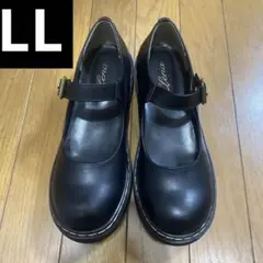 ストラップ付ローファー　靴　LL