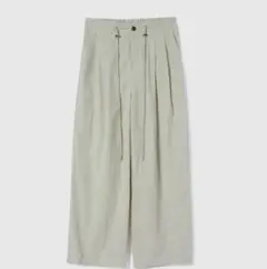 美品　2tuckナイロンボリュームパンツ