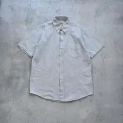90s cityboy paris ボックスシルエット シアサッカーシャツ