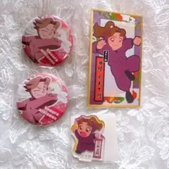 忍たま 田村三木ヱ門 CANバッジ 花絵札 ミニアクスタ まとめ売り
