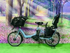 ❹ 4612子供乗せ電動自転車ヤマハ3人乗り新品20インチ良好バッテリー