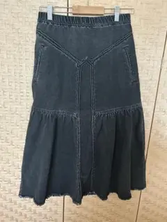 DAWA collection ダーマコレクション　デニムスカート　黒　Mサイズ
