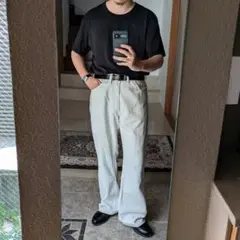 70s リーバイス　ホワイトデニムパンツ　フレア　517 646 SCOVILL