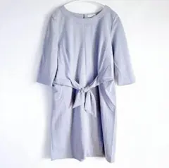 【極美品】スタイルミー／リボンワンピース／チュニック／水色／9号