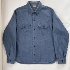 希少品！ AtLast & Co. 長袖 シャツ シャンブレー 15 1/2 青 2025年最新】at last シャンブレー シャツの人気アイテム - メルカリ