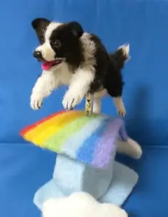 はるあやママ　羊毛フェルト犬　ボーダーコリー はるあやママ様専用 羊毛フェルト 犬 ボーダーコリー