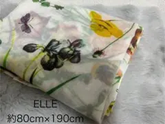 ELLE 花柄 大判ストール 約80cm×190cm