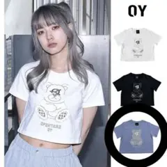オーワイ OY ミニTシャツ ショート丈 オードリー クマ クロップド丈