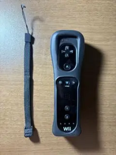Wii リモコン 黒 ストラップ付き