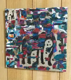 動物と風景のコラージュアート