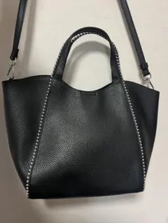 Beauty & Youth ブラックショルダーバッグ