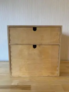 IKEA MOPPE　モッぺ　木製ミニチェスト収納　引き出し２つ