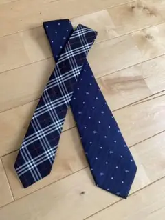 BURBERRY ネクタイセット 【美品】チェック柄 ドット柄