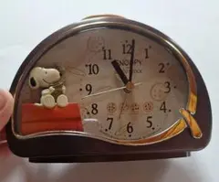 CITIZEN シチズン　SNOOPY スヌーピー　置き時計　アラーム付き