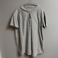 SM2 リネン混　細ストライプ柄シャツ　フリーサイズ