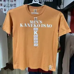 メンズ　カネコ　イサオ　ロゴ　半袖　Tシャツ